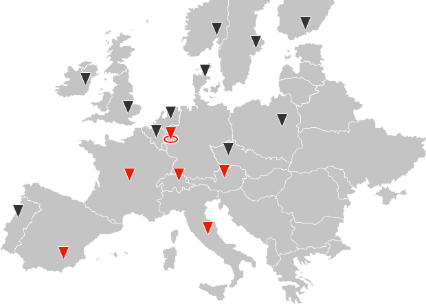 Map with locations | MaschioPack GmbH